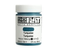 Golden SoFlat Matte Acrylic Paint, 2oz jar, Turquoise (6640-2)
