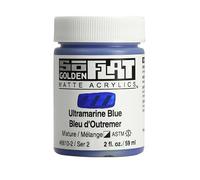 Golden SoFlat Matte Acrylic Paint, 2oz jar, Ultramarine Blue (6610-2)