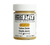 Golden SoFlat Matte Acrylic Paint, 2oz jar, Yellow Oxide (6700-2)