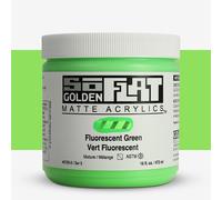 Golden : SoFlat : Matte Acrylic Paint : 473ml (16oz) : Fluorescent Green