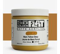 Golden : SoFlat : Matte Acrylic Paint : 473ml (16oz) : Mars Yellow Deep