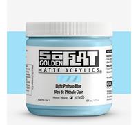 Golden : SoFlat : Matte Acrylic Paint : 473ml : Light Phthalo Blue