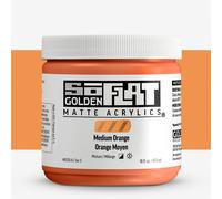 Golden : SoFlat : Matte Acrylic Paint : 473ml : Medium Orange