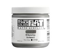 Golden : SoFlat : Matte Acrylic Paint : 473ml : N5 Neutral Gray