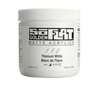 Golden : SoFlat : Matte Acrylic Paint : 473ml (16oz) : Titanium White