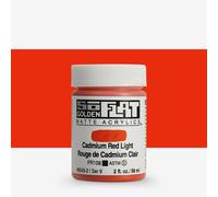 Golden SoFlat Matte Acrylic Paint, 2oz jar, Cadmium Red Light (6545-2)