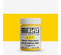 Golden SoFlat Matte Acrylic, 2 oz. Jar, Cadmium Yellow Medium