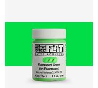 Golden SoFlat Matte Acrylic Paint, 2oz jar, Fluorescent Green (6795-2)