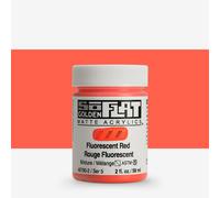 Golden SoFlat Matte Acrylic Paint, 2oz jar, Fluorescent Red (6780-2)