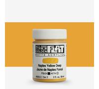 Golden SoFlat Matte Acrylic Paint, 2oz jar, Naples Yellow Deep (6695-2)