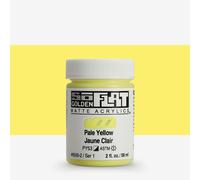 Golden SoFlat Matte Acrylic Paint, 2oz jar, Pale Yellow (6500-2)