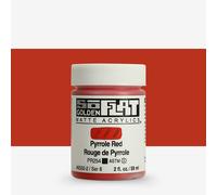 Golden SoFlat Matte Acrylic Paint, 2oz jar, Pyrrole Red (6555-2)