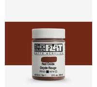 Golden SoFlat Matte Acrylic Paint, 2oz jar, Red Oxide (6720-2)