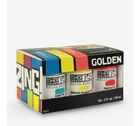 Golden Artist Colors SOFLAT MAT ACR 2OZ ZING SET/6