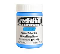 Golden : SoFlat : Matte Acrylic Paint : 59ml : Medium Phthalo Blue