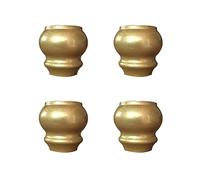 Golden Solid Wood Furniture Legs - Set of 4, 8cm (3.15in) Replacement Legs for Sofas, Benches, Coffee Tables, TV Stands, and Dressers - & Stylish.