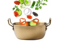Golden Soup Basin - Stainless Steel Dinner Bowl, Mixing Bowls | Steel Table Tables and Easy, Double Ear Noodle Bowls with Handle for Baking, Misc