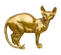 Golden Sphynx Cat Statuette-Crystal decoration
