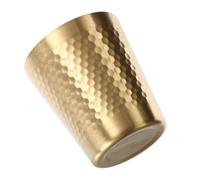 Golden Stainless Steel Shot Cup for Whiskey Beer Outdoor Camp Kitchen | Rust Resistant Polished Finish, Smooth Shiny Surface, Handles Hot and Cold Drinks, Easy Cleanup for Bartenders