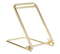 Golden Stainless Steel Ticket Dispenser Roll Stand for Table Use