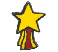 Golden Star Pin Badge