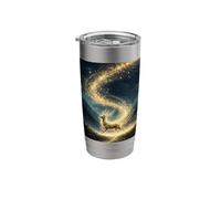 Golden Starlight Deer Stainless Steel Insulated Tumbler