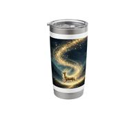 Golden Starlight Deer Stainless Steel Insulated Tumbler