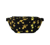 Golden Stars Pattern Crossbody Chest Pack Lightweight Messenger Bag with Adjustable Strap for Commuting and City Trips