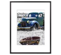 Golden State Art 11x14 Black Picture Frame Displays Photo 8x10 with Mat or 11 x 14 Without Mat for Wall Mounting, Classic Satin Aluminum Frames with Real Glass (Pack of 1)