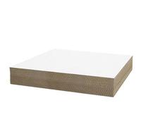 Golden State Art, 25 Pack 12x16 Corrugated Cardboard Sheets, Flat Cardboard Pads for Packing, Mailing, Moving, Shipping, Crafts (One-Side White)