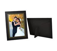Golden State Art, 4X6 Cardboard Photo Frame, Black Gold Lining, 25 Pack