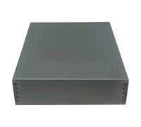 Golden State Art, Archival Storage Box, Acid-Free Drop Front Museum Box with Metal Edge for Storing Artwork Photos Documents Prints Arts And Crafts (Gray-11.75x15.25x3 Inches)
