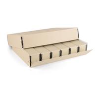 Golden State Art, File Slide Storage Box, Acid Free Metal Edge Organizer with 6 Interior File Sleeves, Holds up to 840 Films, to Store