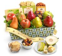 Golden State Fruit Sympathy Fruit Basket with Cheese and Nuts