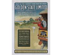 Golden State Limited Rock Island System - Reproduction Vintage Rail & Train Poster