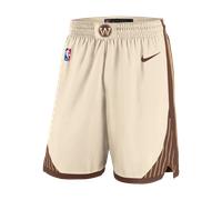 Golden State Warriors City Edition Men's Nike Dri-FIT NBA Swingman Shorts - Brown - Polyester S