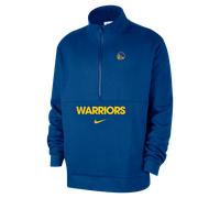 Golden State Warriors Club Courtside Men's Nike NBA 1/2-Zip Top - Blue - Cotton/Polyester M