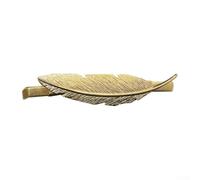 Golden Style Drapery Holders with Artistic Flair and Functional Build for Effortless Integration into Daily Home Routine (Feather-Gold)
