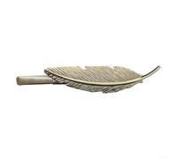 Golden Style Drapery Holders with Artistic Flair and Functional Build for Effortless Integration into Daily Home Routine (Feather-Silver)