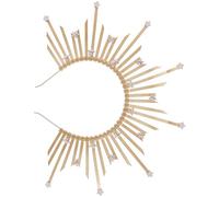 Golden Sunburst Spiked Headband Goddess Crown Headpiece