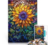 Golden Sunflower Beauty1000 Piece Jigsaw Puzzles for teenagers Jigsaw Brain Teaser Wall Decoration Unique Birthday and Xmas Gifts 38x26cm