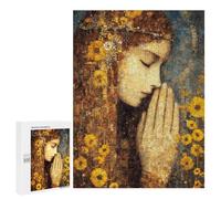 Golden Sunflower Portrait Puzzle 1000 Teile Schwer Puzzle Spielzeug Lernspiel Impossible Herausforderungsspielzeug Für Erwachsene Kinder 500 PCS