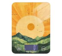 Golden Sunshine Green Mountain LCD Display Kitchen Scales for Food 11lb/0.18oz, 5kg/5g Small Scale with 4 Unit for Baking Roasting Keto (Batteries not Included)