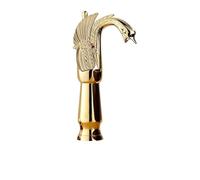 Golden Swan Basin Faucet for Bathroom Vessel Sink Hot and Cold Water Mixer Tap 12 Types Kitchen Sink Mixer Tap(Golden Tall)