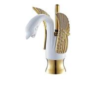 golden swan basin sink faucet,single handle countertop bathroom mixer tap, brass hot cold water tap, chrome mixer tap,short white golden