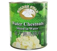 Golden Swan Sliced Water Chestnuts 3kg - Crisp Texture for Stir-Fries, Salads & Cooking