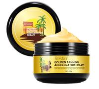 Golden Tan Accelerator, Tanning Accelerator Cream, For Indoor Tanning Beds and Outdoor Sun Tan, Faster Tanning with Natural Ingredients Safe for Face, Body (100g)