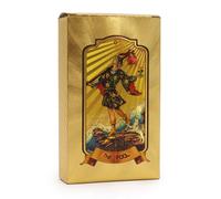 Golden Tarot Cards Deck With Gold Foil & Vivid Artwork