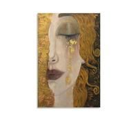 Golden Tears Freyas Tears by Gustav Klimt Poster (2) Canvas Wall Art Decorative Bedroom Modern Home Print Picture Artworks 16x24inch(40x60cm)
