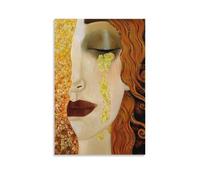 Golden Tears Gustav Klimt Art Painting Posters Canvas Wall Room Decor Aesthetic School Supplies Paintings 12x18inch(30x45cm)